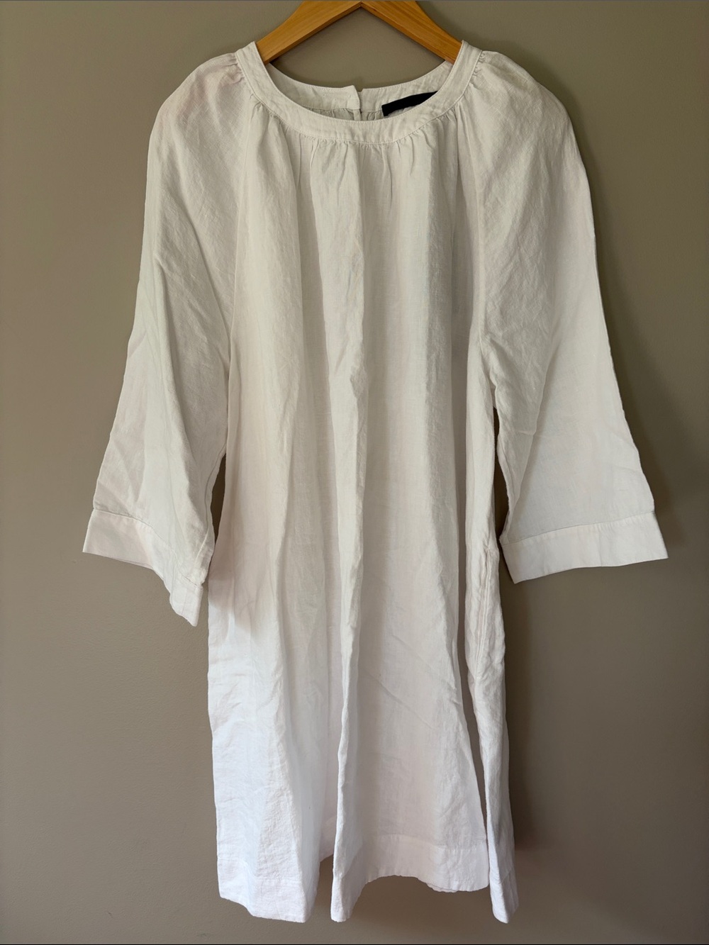 Jenni Kayne Linen August Dress White Medium Summer NWT - Picture 3 of 12